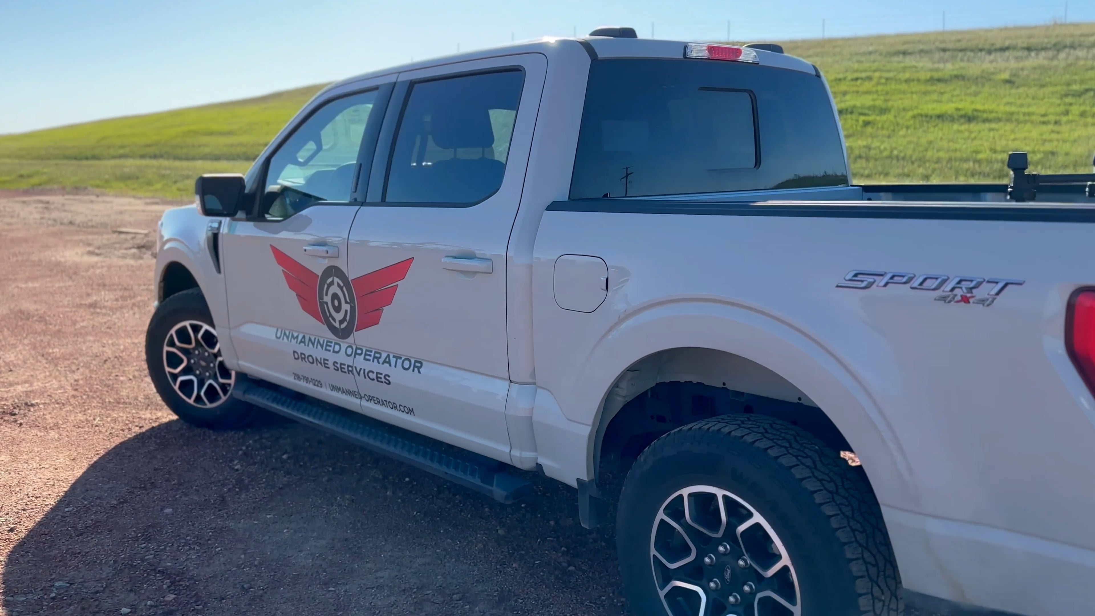 Unmanned Operator branded field vehicle